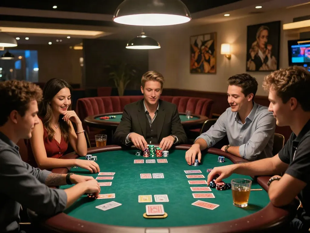 Exciting gambling experience at rokok88 link poker game with friends.