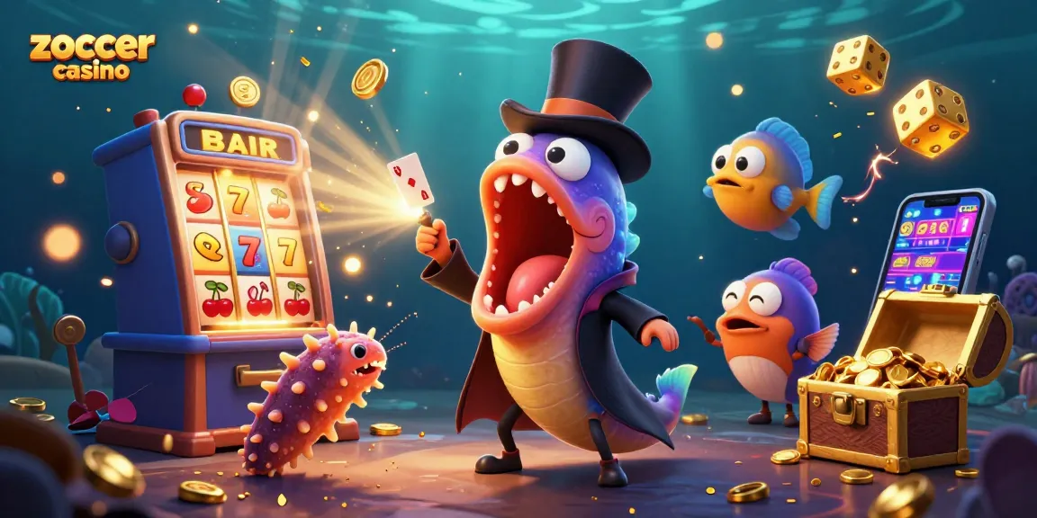 Zoccer casino delights players with vibrant scenes where magical eels perform card tricks amid overflowing jackpots.
